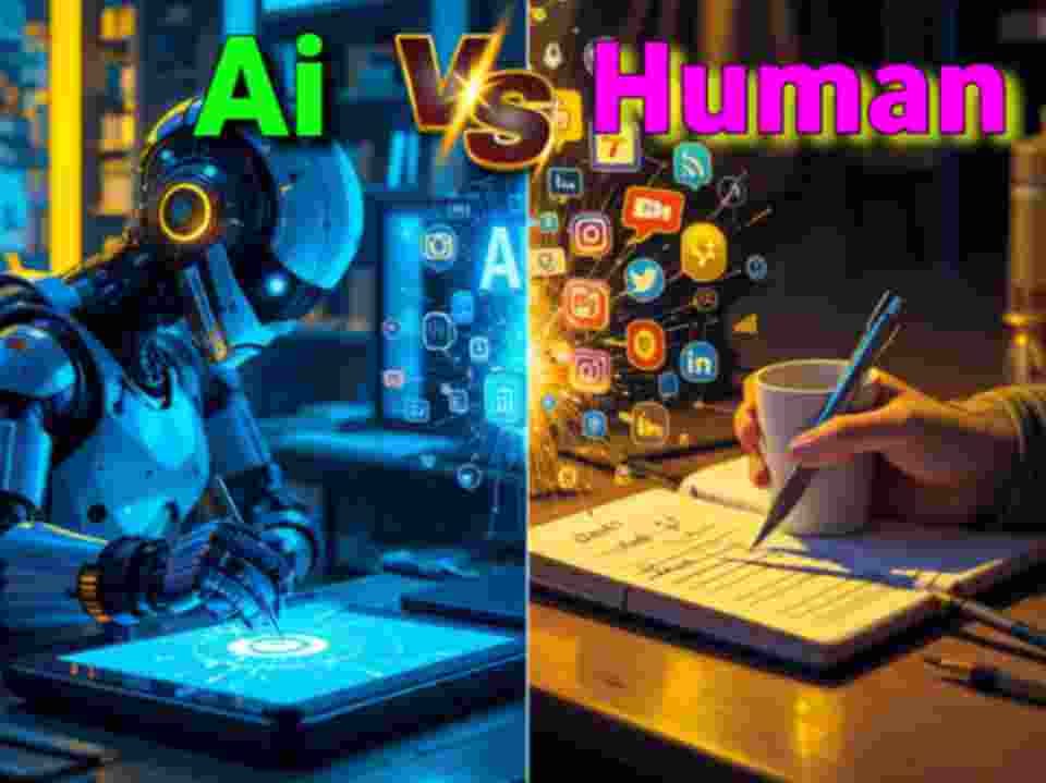 AI vs Human Content Creation – क्या AI इंसानी लेखकों को रिप्लेस कर देगा?
